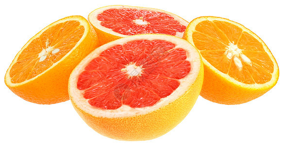 橙子水果柚子食物团体图片