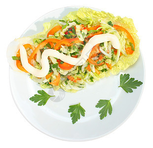 沙拉绿色食物辣椒养分红色香菜蔬菜小吃图片