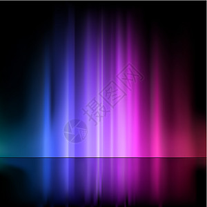 轻不喷泉彩色反射横梁坡度光束剥离条纹射线插图极光图片