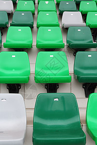 体育场观众席场地绿色楼梯蓝色空白运动场竞技场座位运动塑料图片