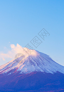 富士山早上图片