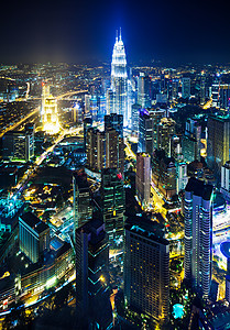 吉隆坡市风景市容办公室商业城市公司摩天大楼天空双胞胎首都景观图片