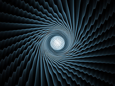 分形沉积能量运动射线元素涡流装饰品数学径向几何学中心黑色图片