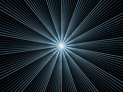 分形沉积的推进设计射线黑色装饰品中心光束元素几何学渲染蓝色图片