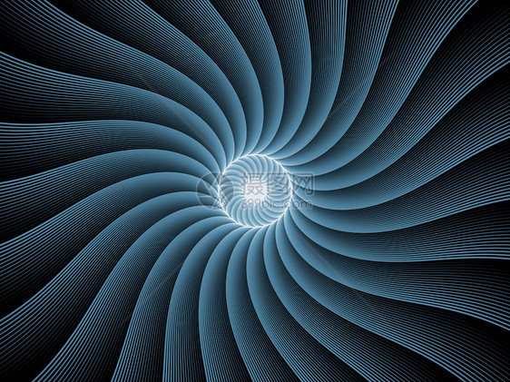 虚拟分形烧结对称蓝色径向数学螺旋辐射几何学射线漩涡涡流图片
