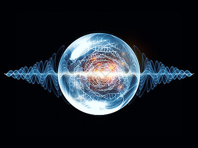 清凉浪潮粒子虚拟现实理论生物学圆圈实验室物质光子技术大理石数学背景图片