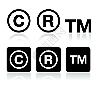 版权 商标矢量图标集图片
