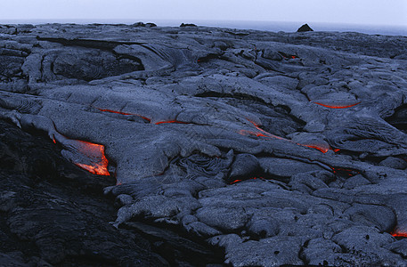 美国 夏威夷大岛火山 国家公园冷却熔岩图片