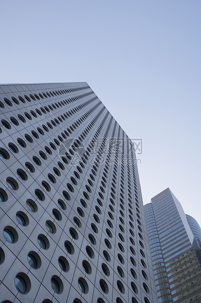 中国香港摩天大楼的低角度视图办公楼建筑场景城市外观建筑学图片