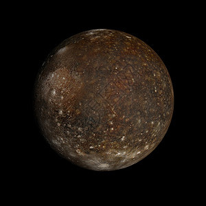 木星月科学天文学教育太阳系轨道木星宇航员渲染图片