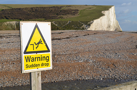 危险悬崖黄瓜风险警告安全海岸姐妹海滩图片