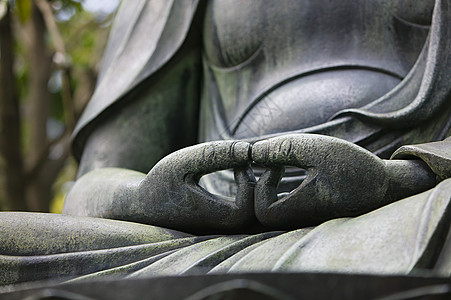 日本 日本 东京圣宗二佛手近亲宗教大佛冥想雕像神社上帝文化祷告部分图片