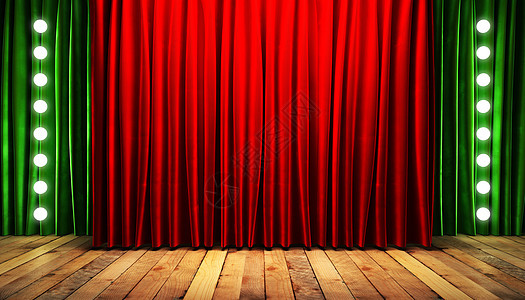 舞台上的红布幕织物出版物奢华展览皇家歌剧仪式画廊马戏团天鹅绒图片