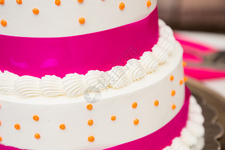 结婚蛋糕细节食物糖果结婚日接待婚宴婚礼派对粉色白色甜点图片