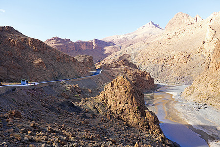 摩洛哥阿特拉斯山脉的浏览情况图片