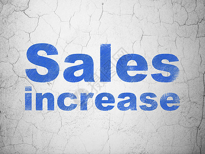 背景墙上的营销理念销售增长蓝色背景墙产品公关销售量风化网络宣传插图战略图片