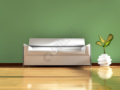 现代内地软垫长沙发建筑学工作室织物装饰家具房子木地板地面图片