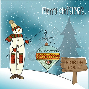 带大圣诞舞会的雪人围巾雪花地球蓝色微笑下雪喜悦小屋礼物快乐图片