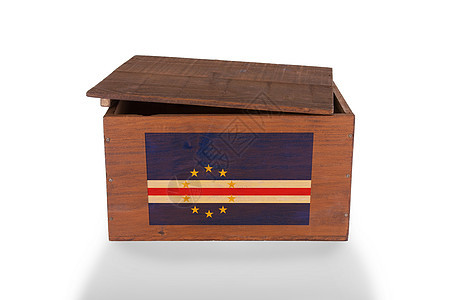 白色背景孤立的木制板箱立方体船运货物邮件案件木头产品商品出口进口图片