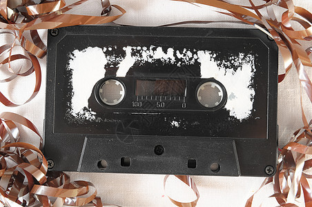 传统音乐包磁带立体声收音机录音机塑料复古音响磁铁白色音乐图片
