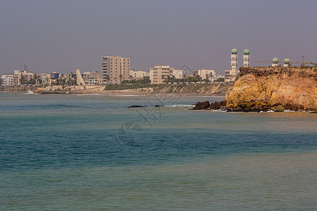 达喀尔海岸场景天空支撑石头海洋蓝色岩石波浪海岸线海景图片