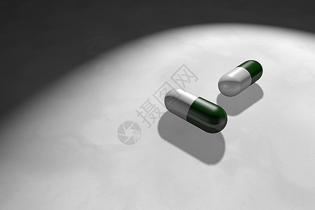 药片生活方式科学概念医疗保健药物蓝色水平抗生素宏观图片