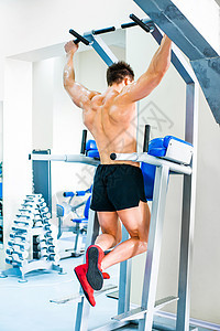 体力建造者锻练健身房成人健康男性二头肌重量腹肌建设者健美力量图片