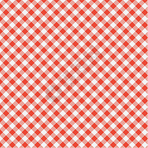 红白格子野餐桌布矢量模式棉布插图织物墙纸桌子毯子盘子装饰品格子烹饪插画