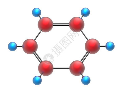 苯分子图片