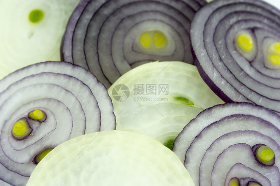 切片洋葱味道灯泡维生素调味品团体烹饪芳香金子营养香料图片