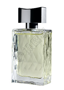 一瓶香水反射化妆品调香师瓶子白色玻璃液体魅力水晶黄色图片