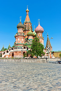莫斯科圣巴西尔大教堂红色文化历史中心博物馆大教堂天空首都宗教正方形图片