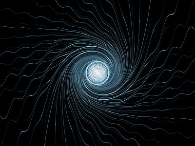 分形沉积概念元素涡流蓝色运动黑色辐射几何学漩涡径向中心图片