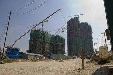 正在建造的摩天大楼构造高楼设备摄影生活场景景观机械城市生活施工图片