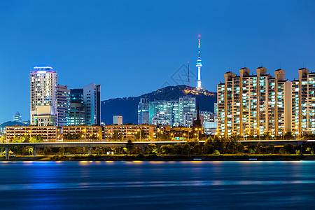 韩国首尔市风景公吨建筑建筑学住宅景观地标城市住房场景图片