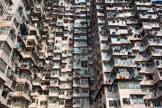 香港的旧建筑住宅公寓民众贫困住房人口建筑学生活贫民窟城市图片