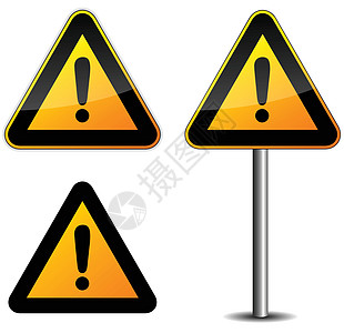 交通信号标志危险木板事故反射预防三角形街道警报黄色白色盘子图片