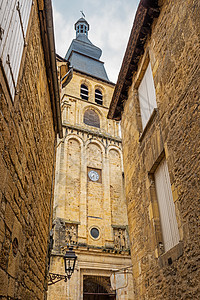 法国的萨尔特多尔多文村庄教会地方旅行大教堂街景地标目的地外观房子图片