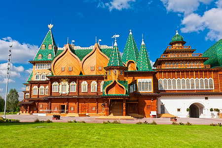 俄罗斯伍德宫殿教会白色旅行博物馆天空绿色建筑文化建筑学地标图片