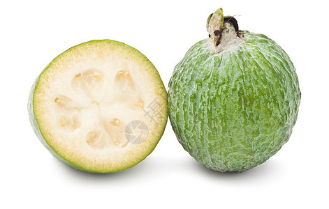Feijoa 水果芳香异国味道食物美食白色热带情调绿色图片