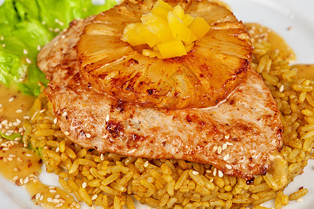 鸡排生活筷子熏肉食物美食香料面包种子盘子蔬菜图片