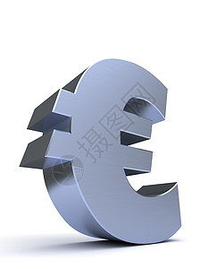 欧元符号蓝色现金白色货币储蓄商业金融贸易插图金属图片