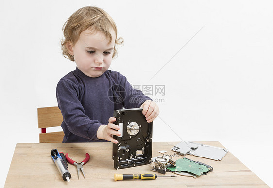 儿童维修硬盘驱动器乐器电子部分硬盘螺丝刀计算机技术夹头电脑工具图片
