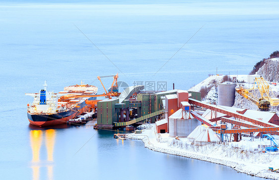 矿工厂的货船图片