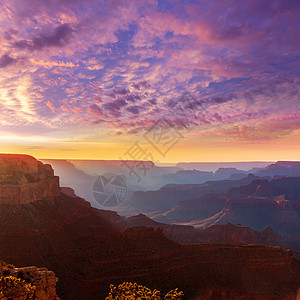 亚利桑那州大峡谷国家公园山脉天空假期太阳地平线地标侵蚀石头蓝色悬崖图片
