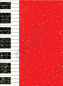 圣诞钢琴音乐黑色庆典季节性插图派对绘画钢琴键盘友谊图片