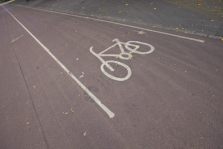 街头自行车泊车标志运输道路交通路标标记沥青安全指导标志自行车图片