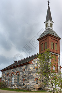 芬兰拉普兰北部的Utsjoki教堂图片