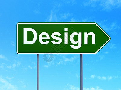 营销概念 道路标志背景设计;路标背景设计图片
