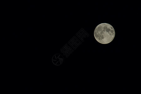 满月月黑色天空陨石月球轨道天文学圆形卫星月光灰色图片